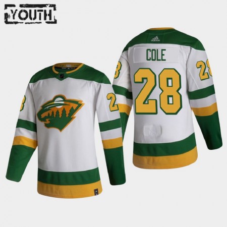 Camisola Minnesota Wild Ian Cole 28 2020-21 Reverse Retro Authentic - Criança